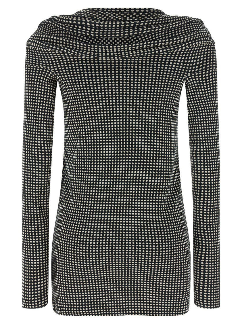 Junya Watanabe Sculptural Black Mini Dress With Inner Wire Top