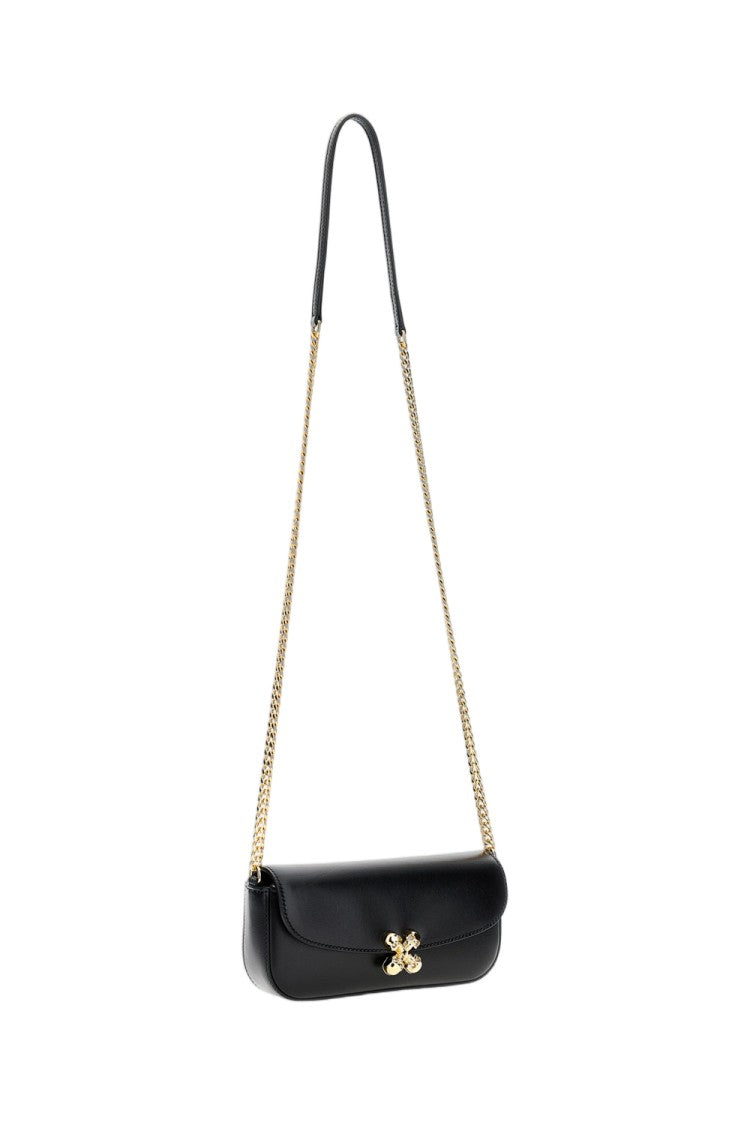 Alexander Mcqueen Rectangular Leather Shoulder Bag With Gold-Tone Chain