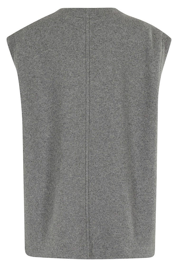 Mm6 By Maison Margiela Oversized Wool Blend Vest