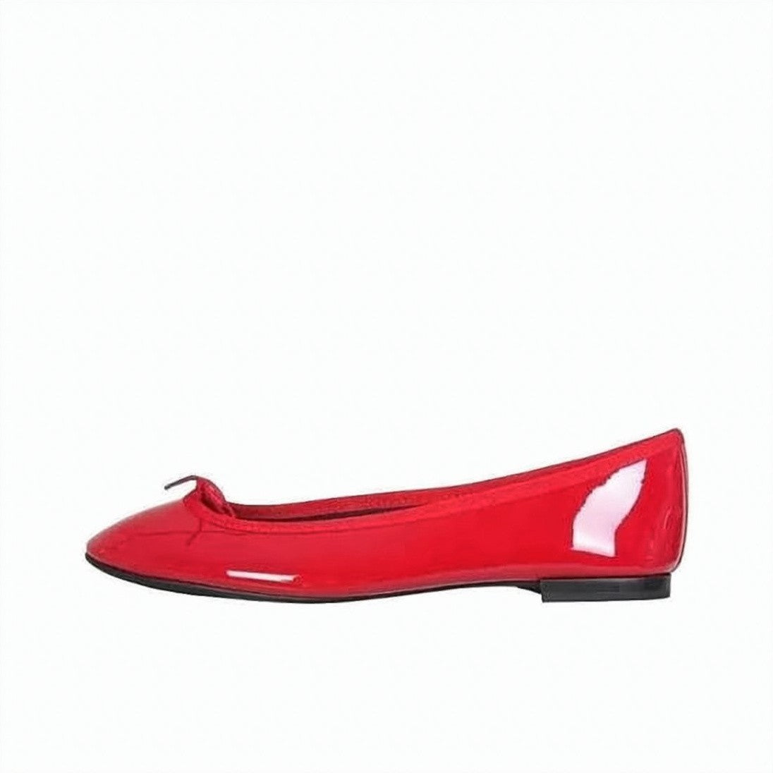 Repetto Patent Leather Flat Shoes With Decorative Bow