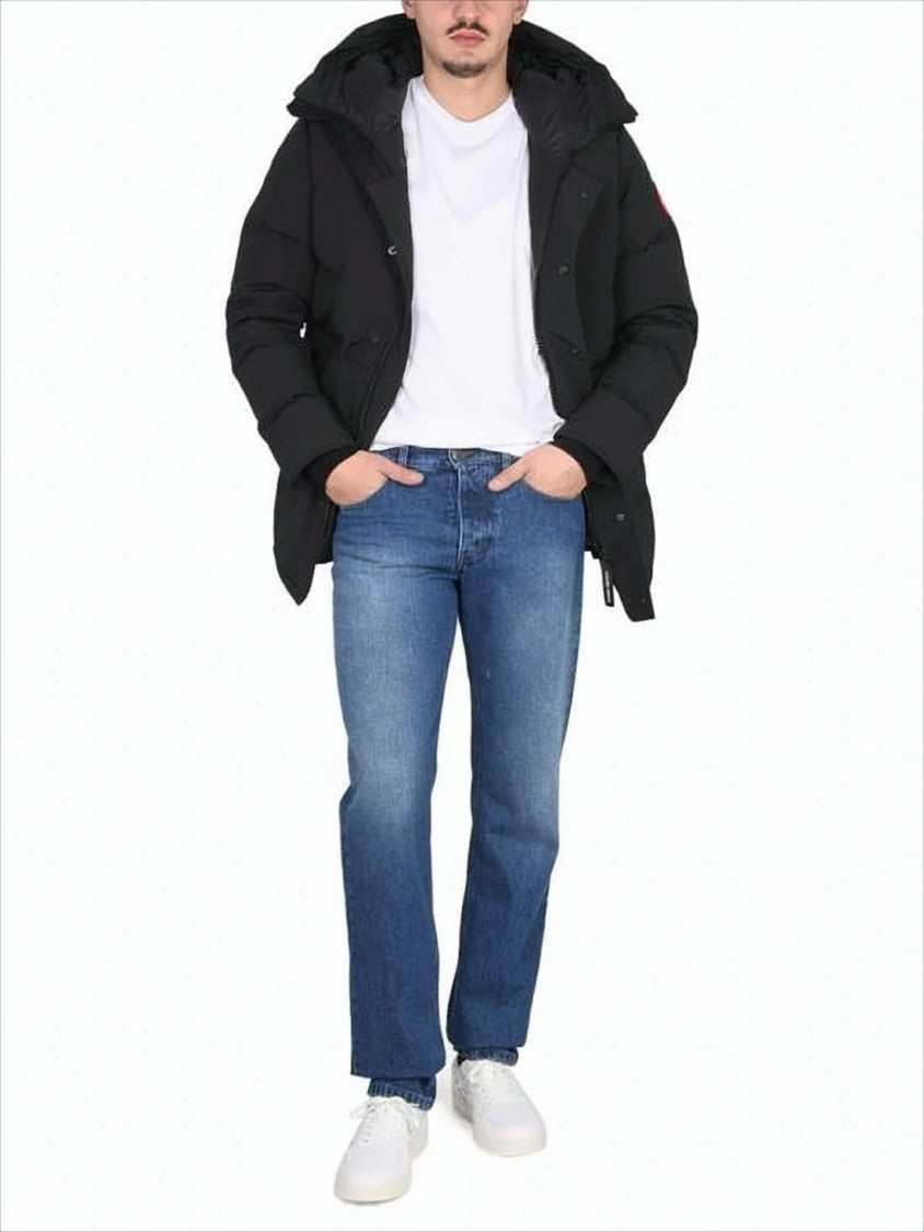 Canada Goose Padded Quilted Jacket With Hood And Snap-Button Closure