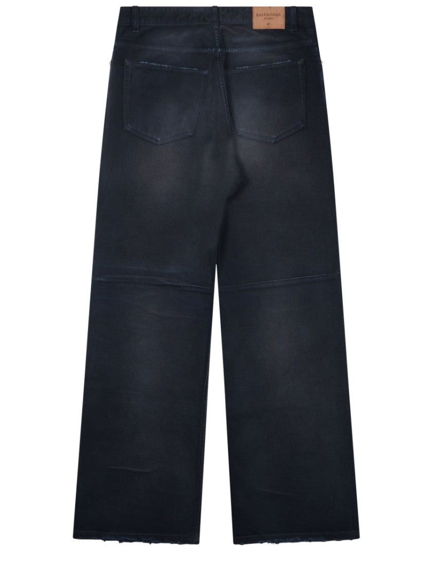 Balenciaga Knee Bend Straight-Leg Jeans