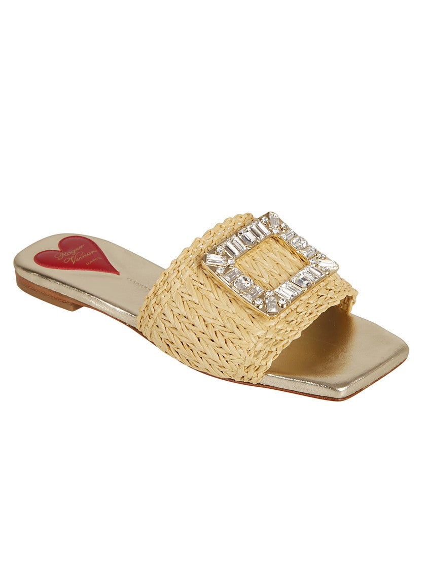 Roger Vivier Woven Design Sandals