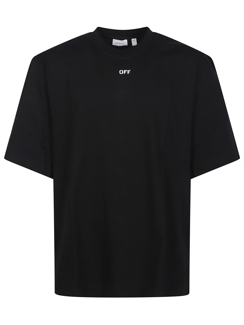 Off-White Black 3D Design Cotton T-Shirt