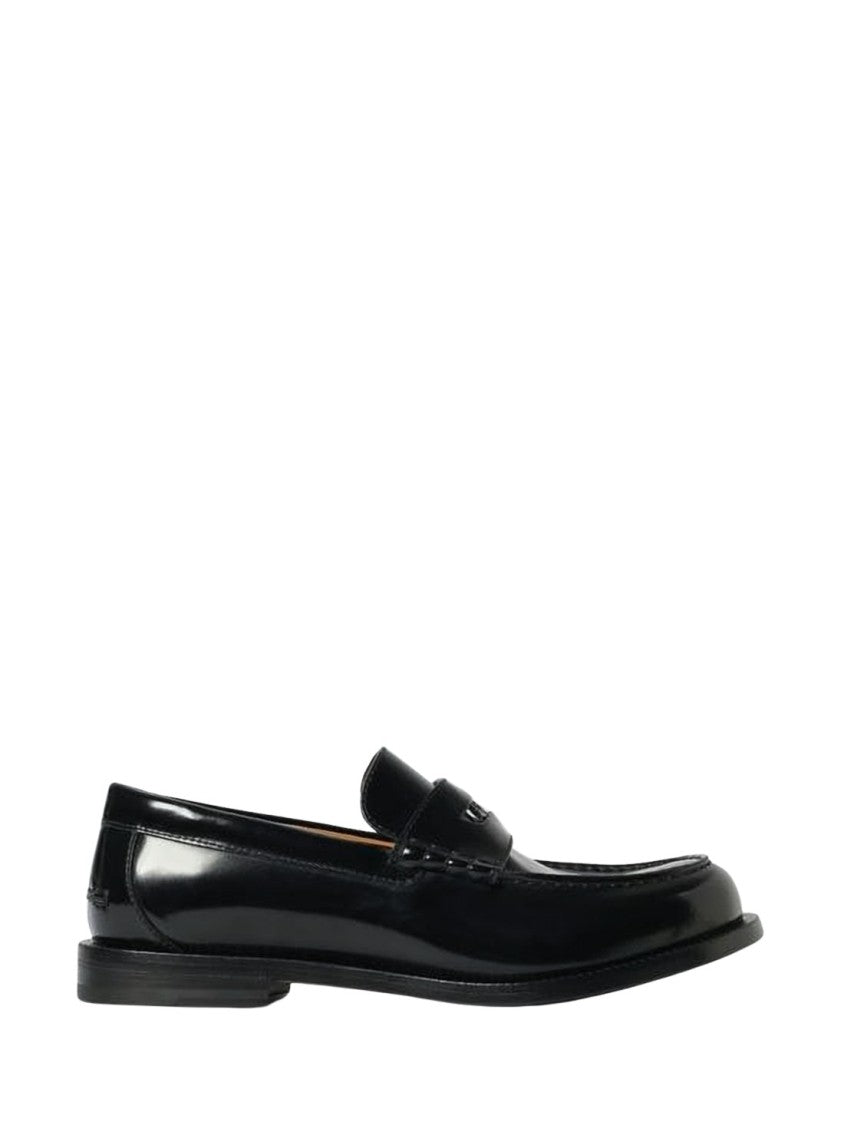 Gucci Polished Calf Leather Loafers