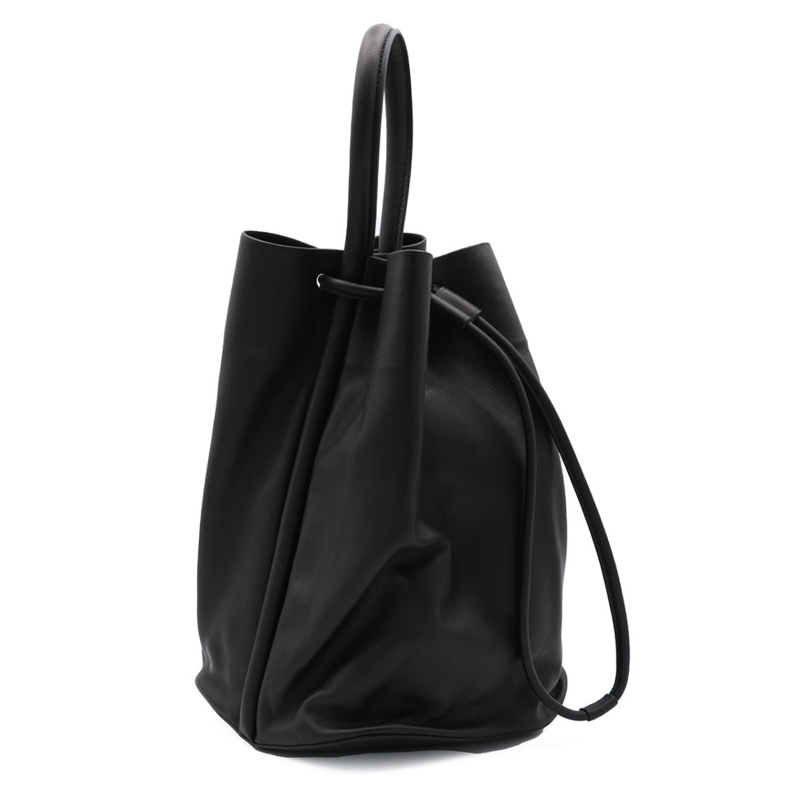 Uma Wang Minimalist Slouchy Drawstring Shoulder Bag