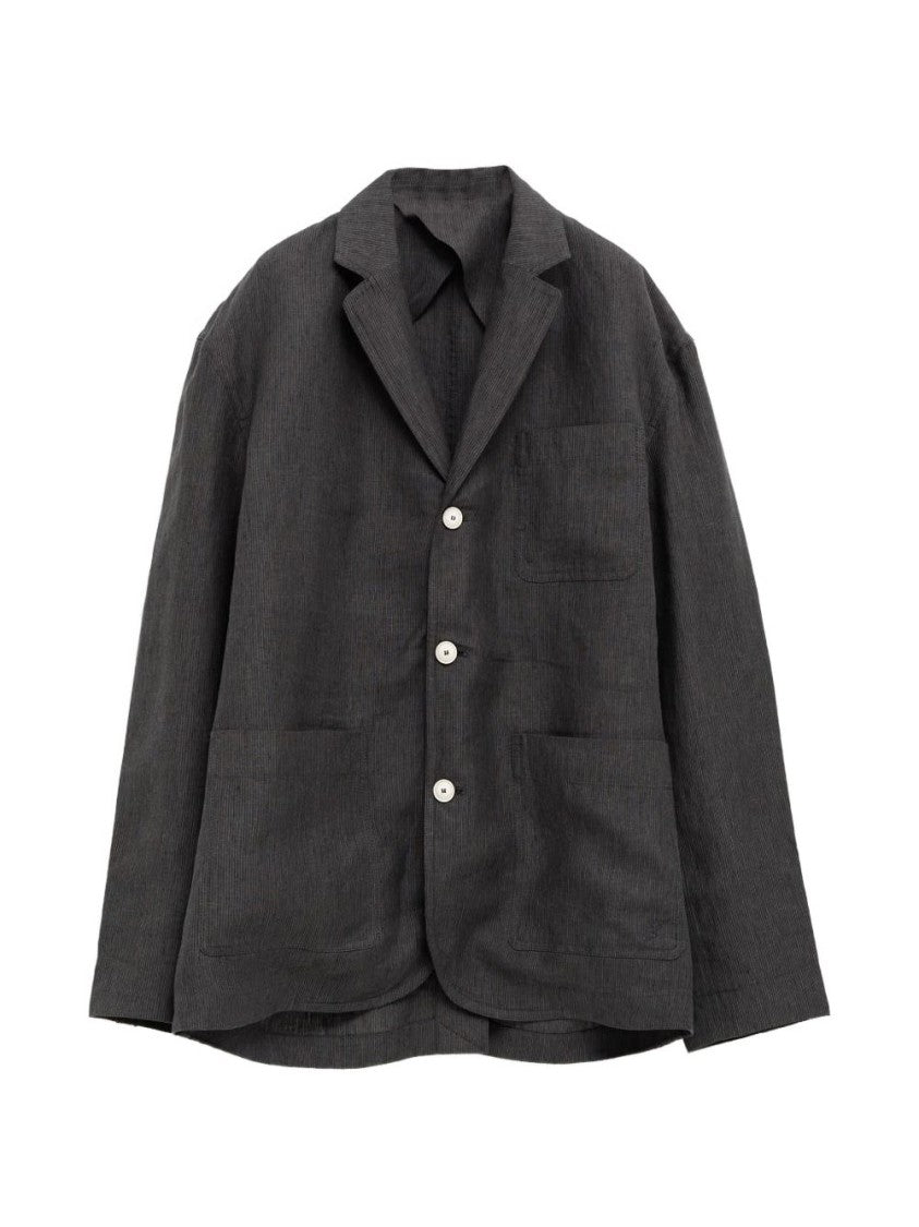 Jacquemus Dark Grey Button Front Patch Jacket
