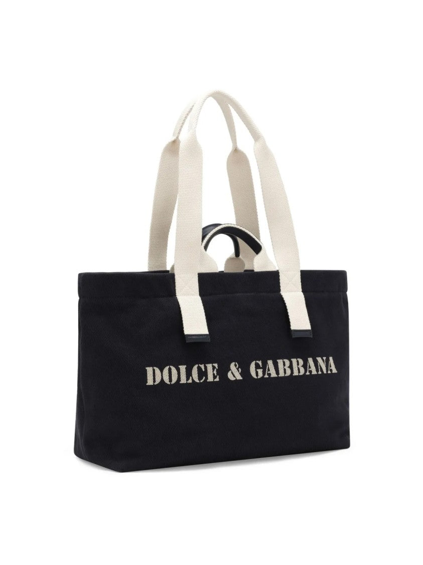 Dolce & Gabbana Logo Printed Shoulder Bag