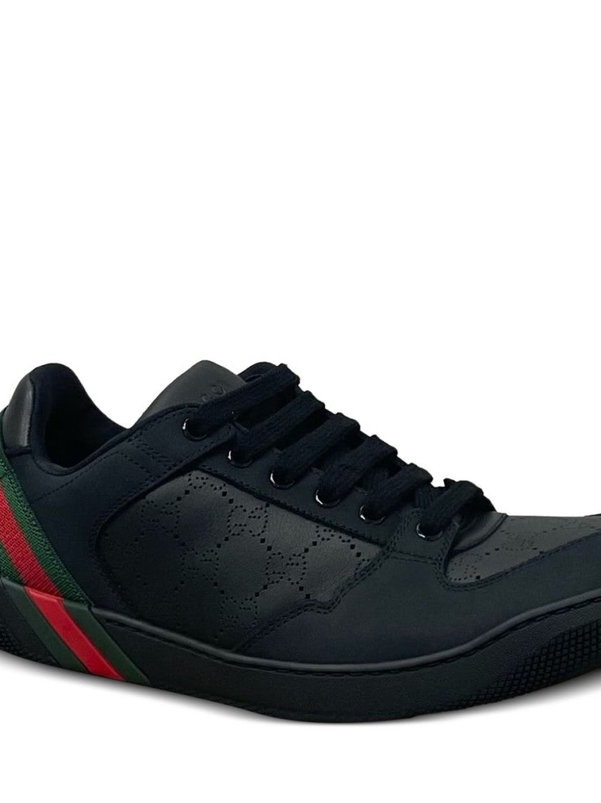 Gucci Perforated Low-Top Calfskin Sneakers
