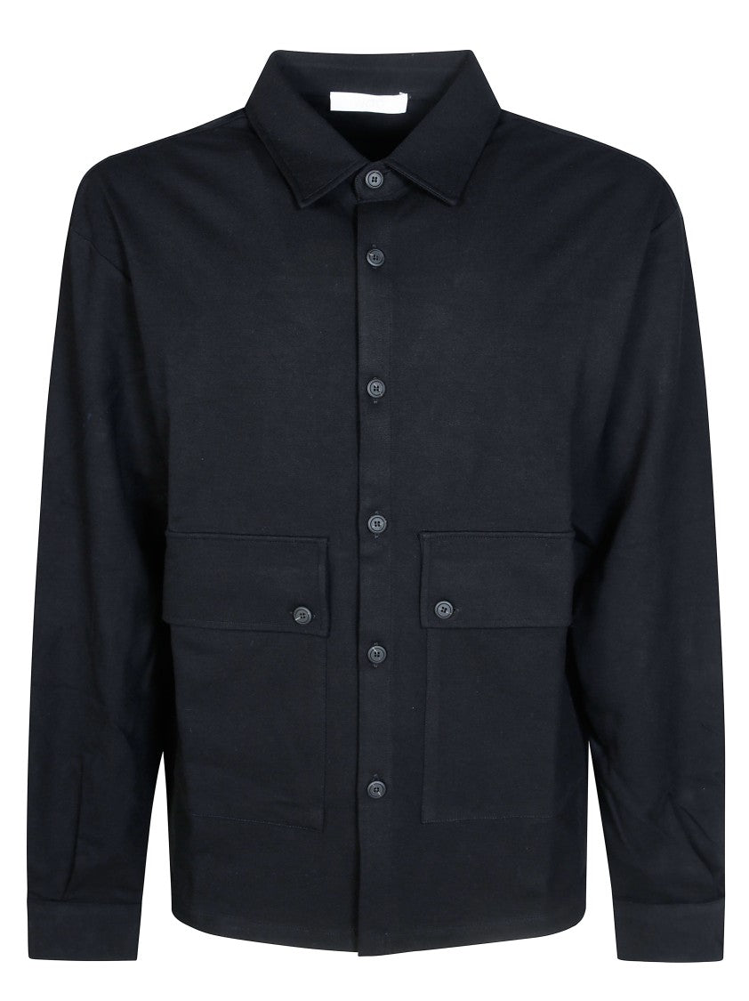 Woc Black Stanley Flap Pocket Wool Jacket