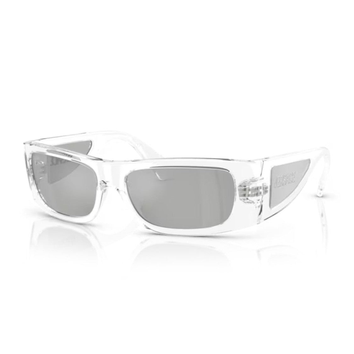 Versace Transparent 0Ve4482 Lens Logo Injected Rectangular Sunglasses