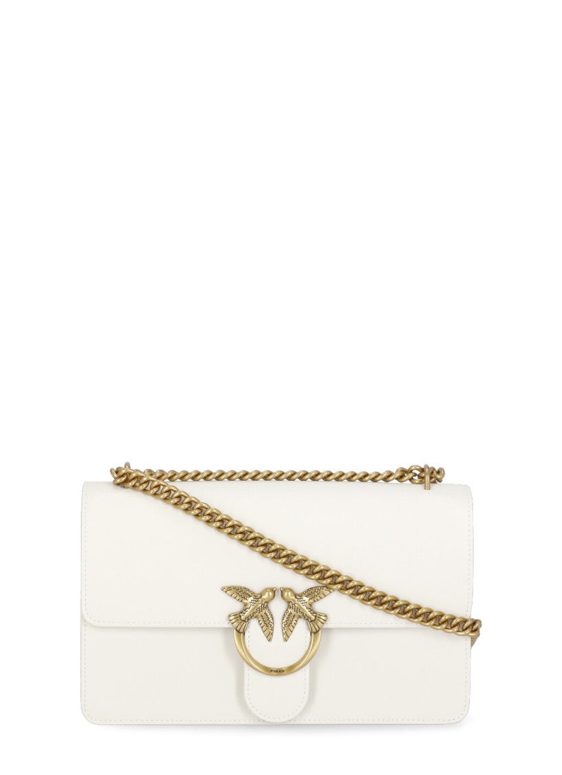 Pinko White Classic Love One Simply Bag