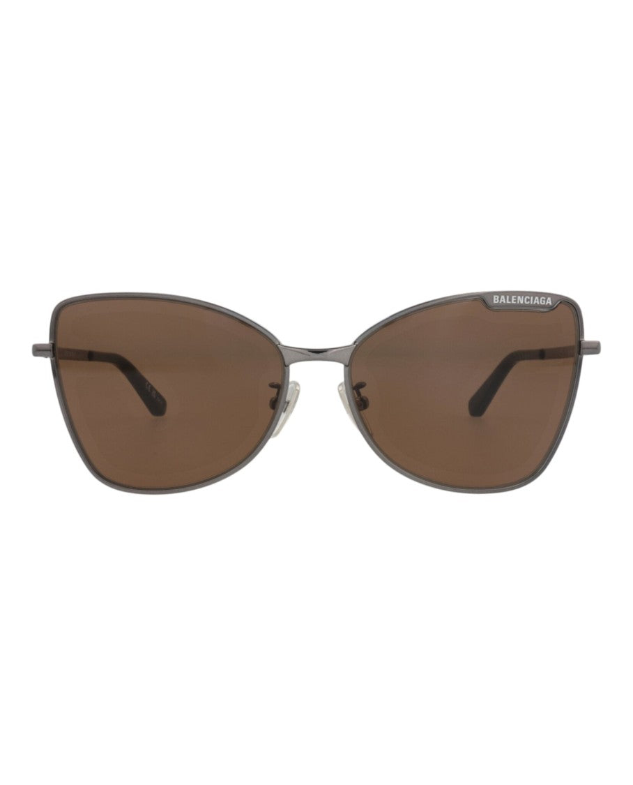 Balenciaga Cat Eye-Frame Metal Sunglasses