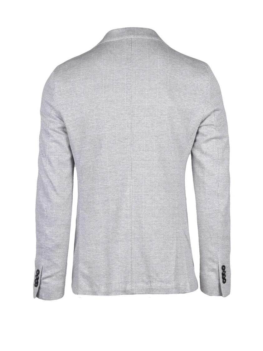 L.B.M. 1911 Rounded Blazer In Breathable Linen-Cotton Blend