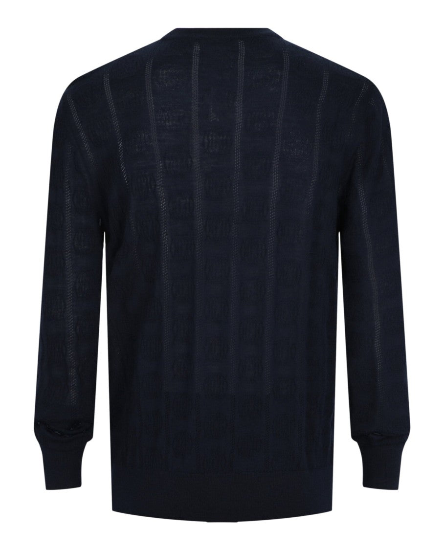 Bally Vertical-Pattern Cashmere Sweater