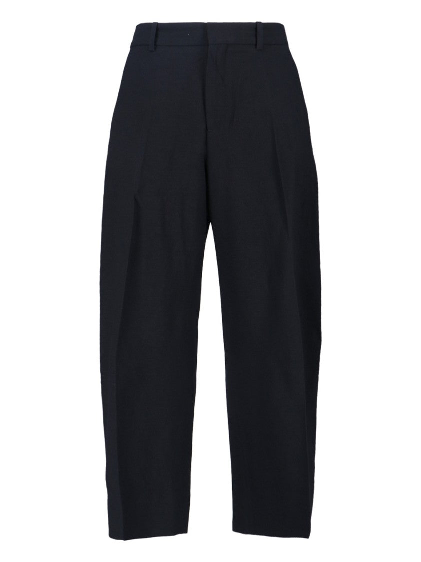 Studio Nicholson Classic Tailored Black Trousers With Straight Leg Design