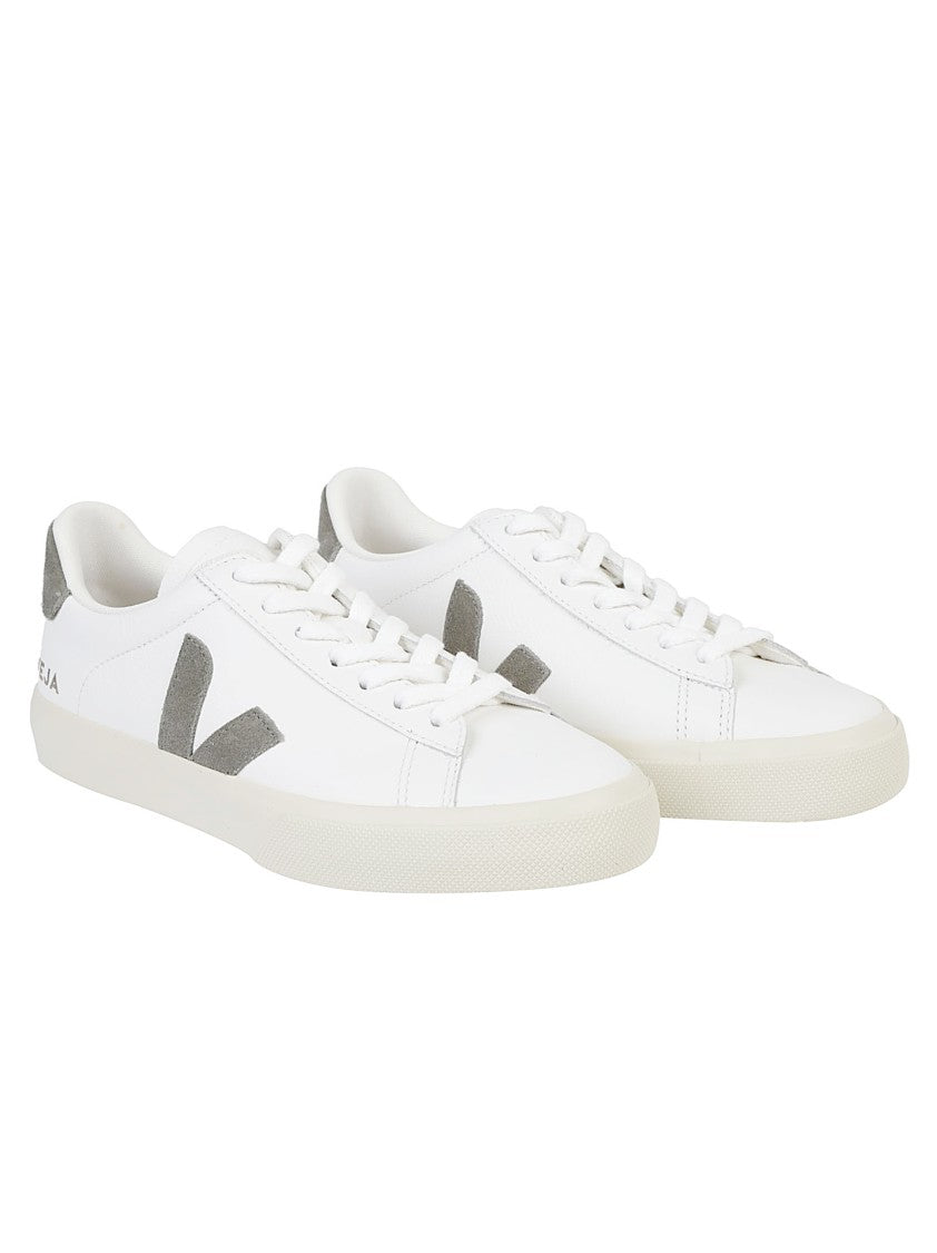Veja Campo Chrome-Free Leather Suede-Accent Sneakers