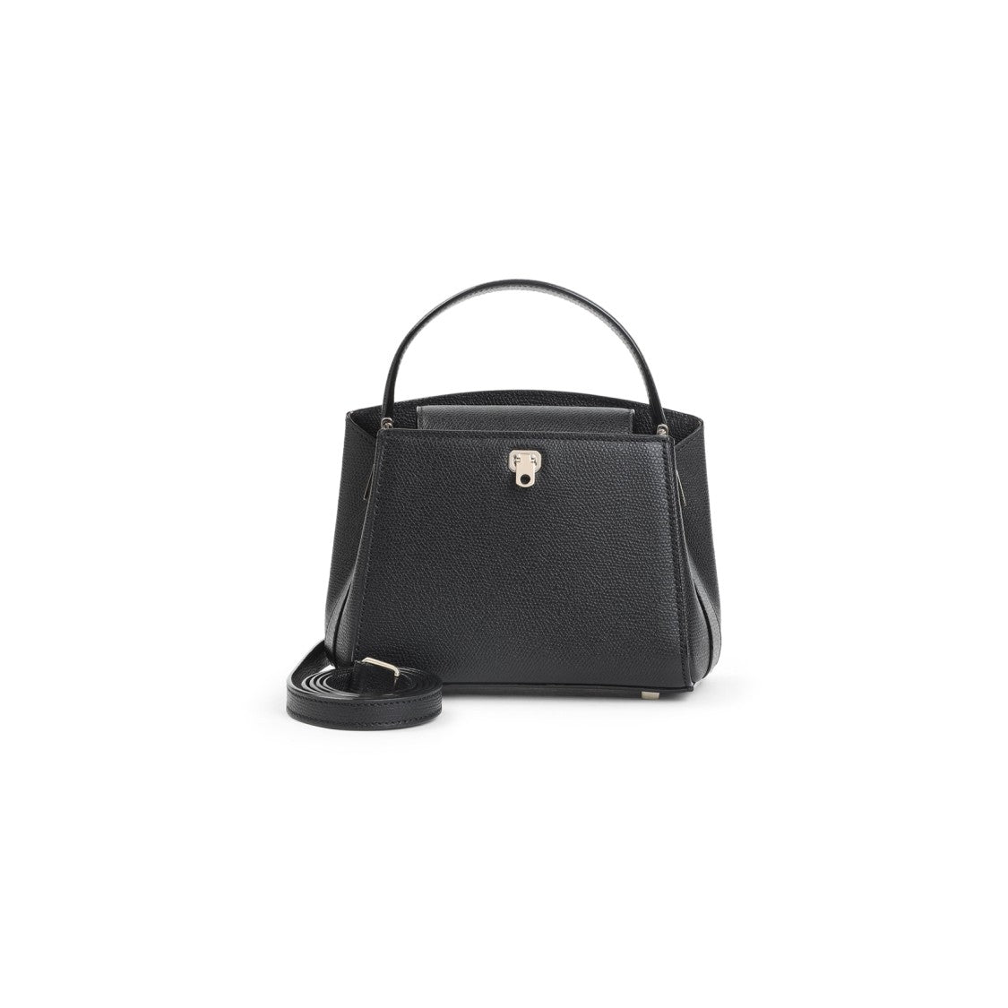Valextra Structured Leather Shoulder Bag
