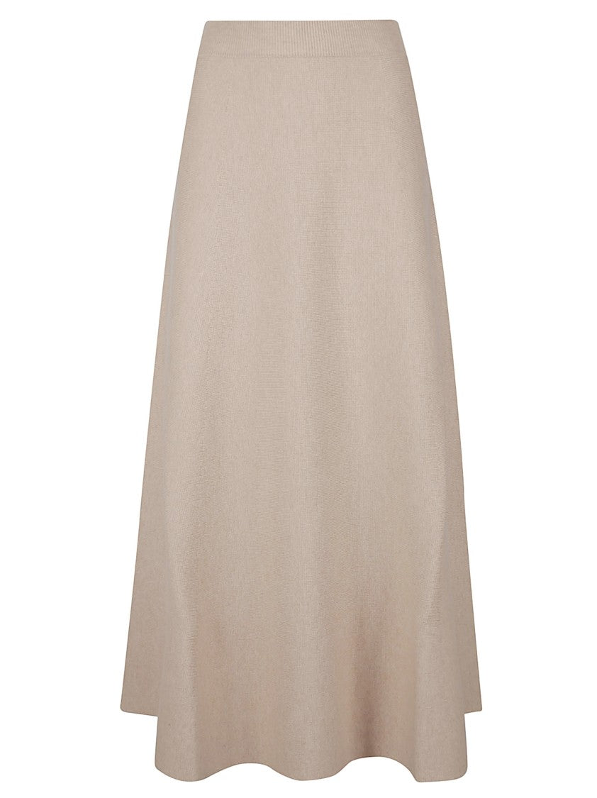 Max Mara Knee-Length A-Line Midi Skirt With Minimalist Design