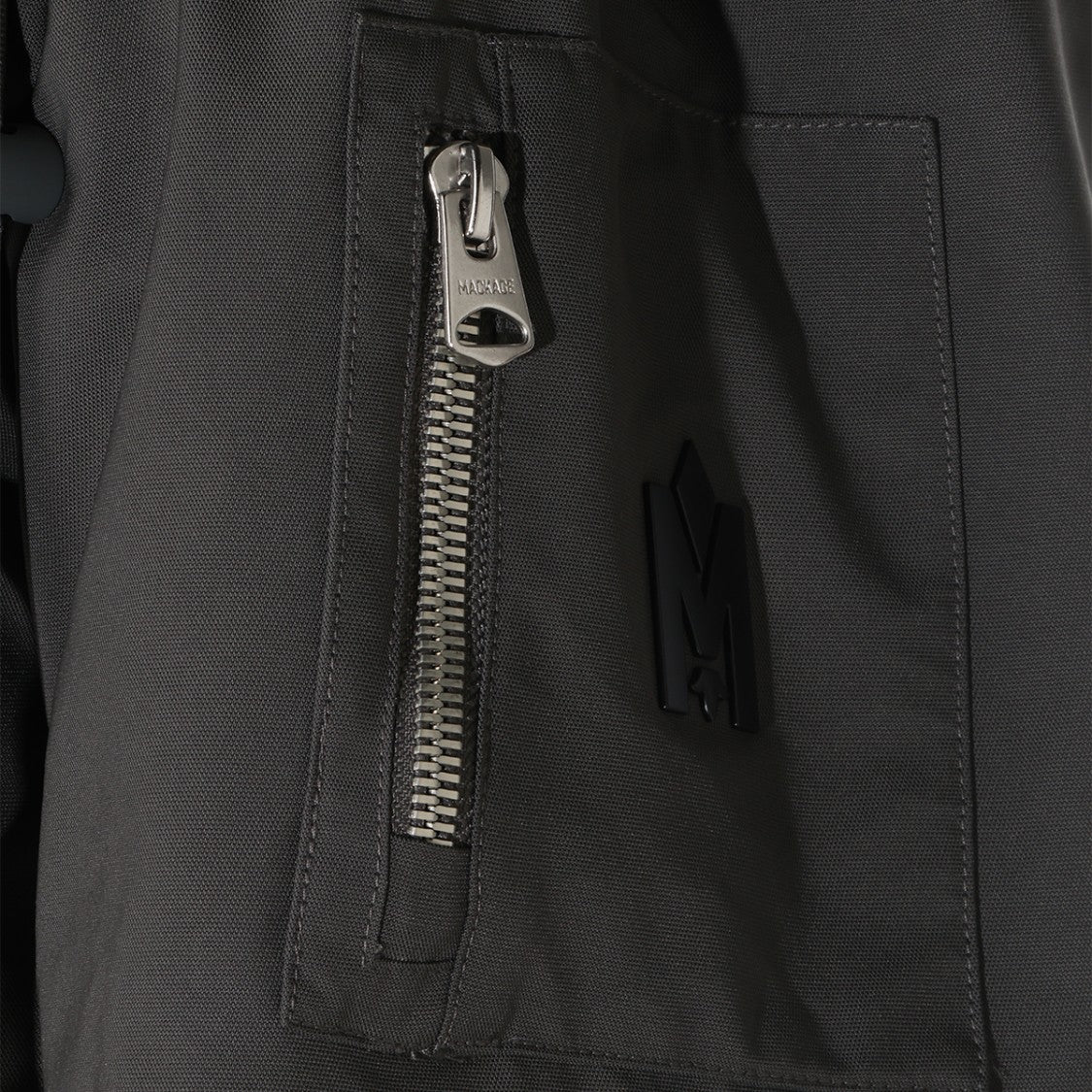 Mackage Quilted Black Hooded Jacket With Plush Lining