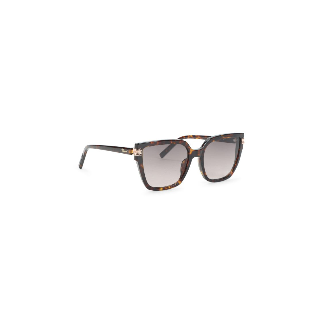 Chopard Bold Tortoiseshell Square Frame Sunglasses