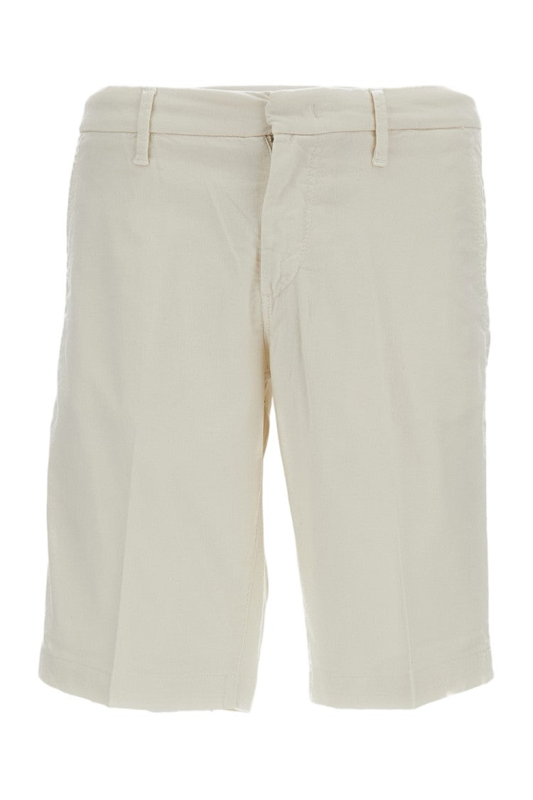 Fay Tailored Chino Bermuda Shorts With Stretch Cotton Gabardine Composition