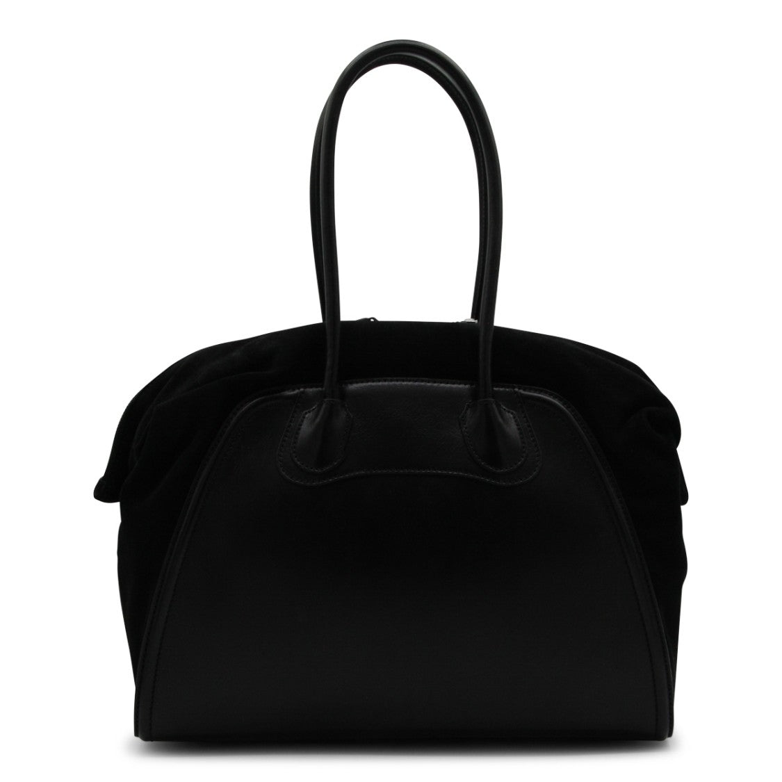 Vivienne Westwood Structured Top Handle Bag With Suede Inserts