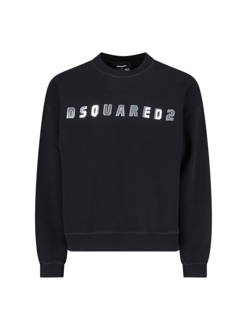 Dsquared2 Logo Crewneck Sweatshirt – Black
