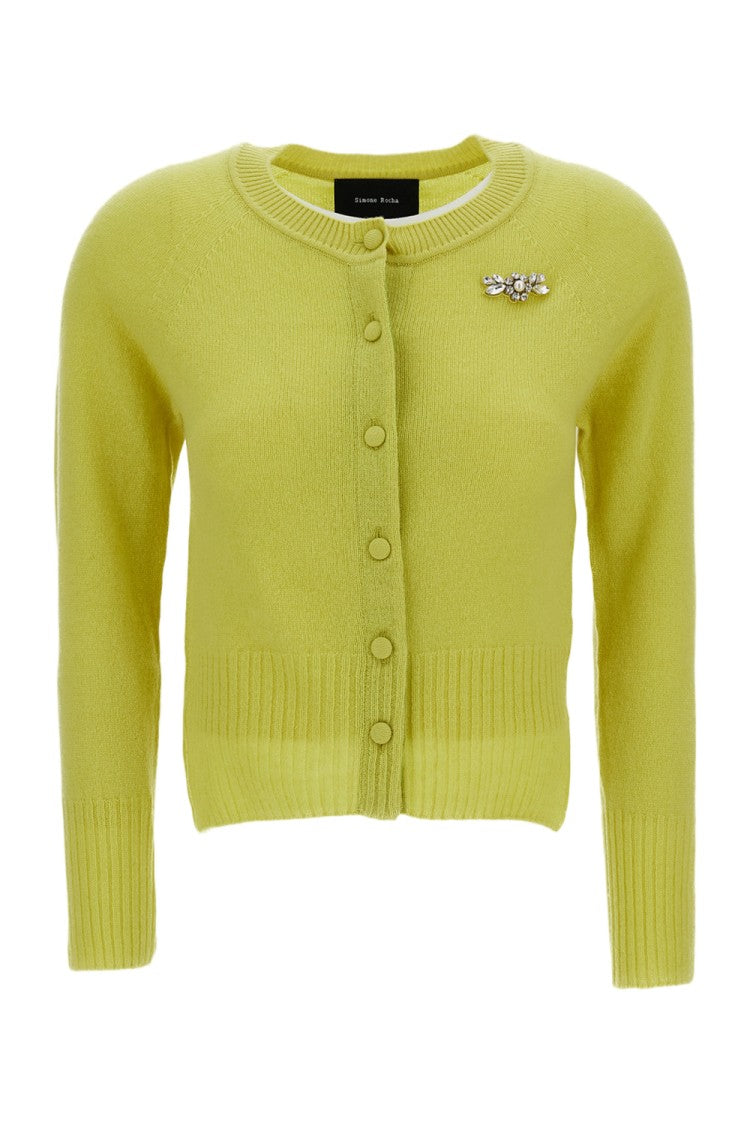 Simone Rocha Cashmere Embellished Cardigan