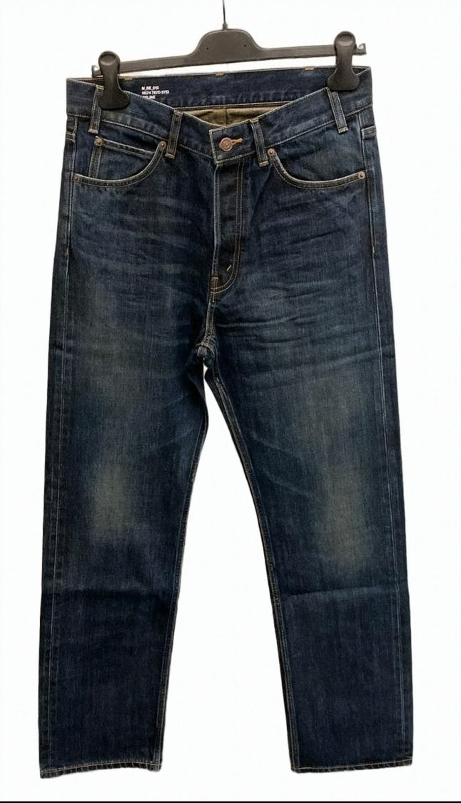 Celine Cropped Straight-Leg Denim Pants With Classic Five-Pocket Design