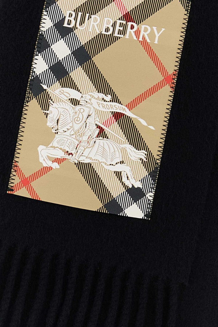 Burberry Black Cashmere Scarf