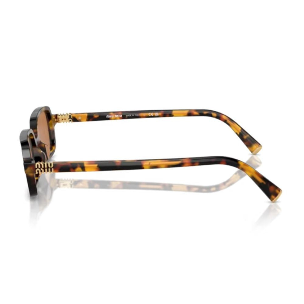 Miu Miu 0Mu 11Zs Miu Regard Rectangular Honey Havana Sunglasses