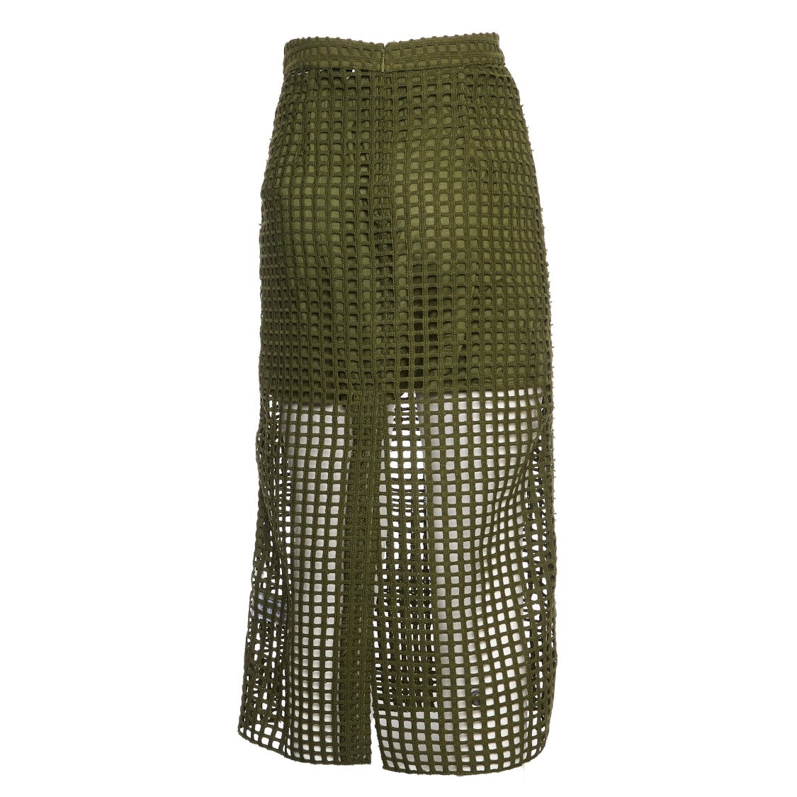 Essentiel Antwerp Sequin Mesh Skirt With Grid Pattern
