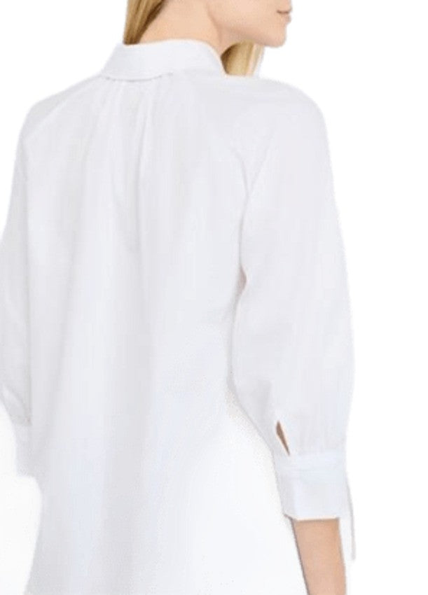 Liu Jo White Poplin Shirt With Jewel Detail