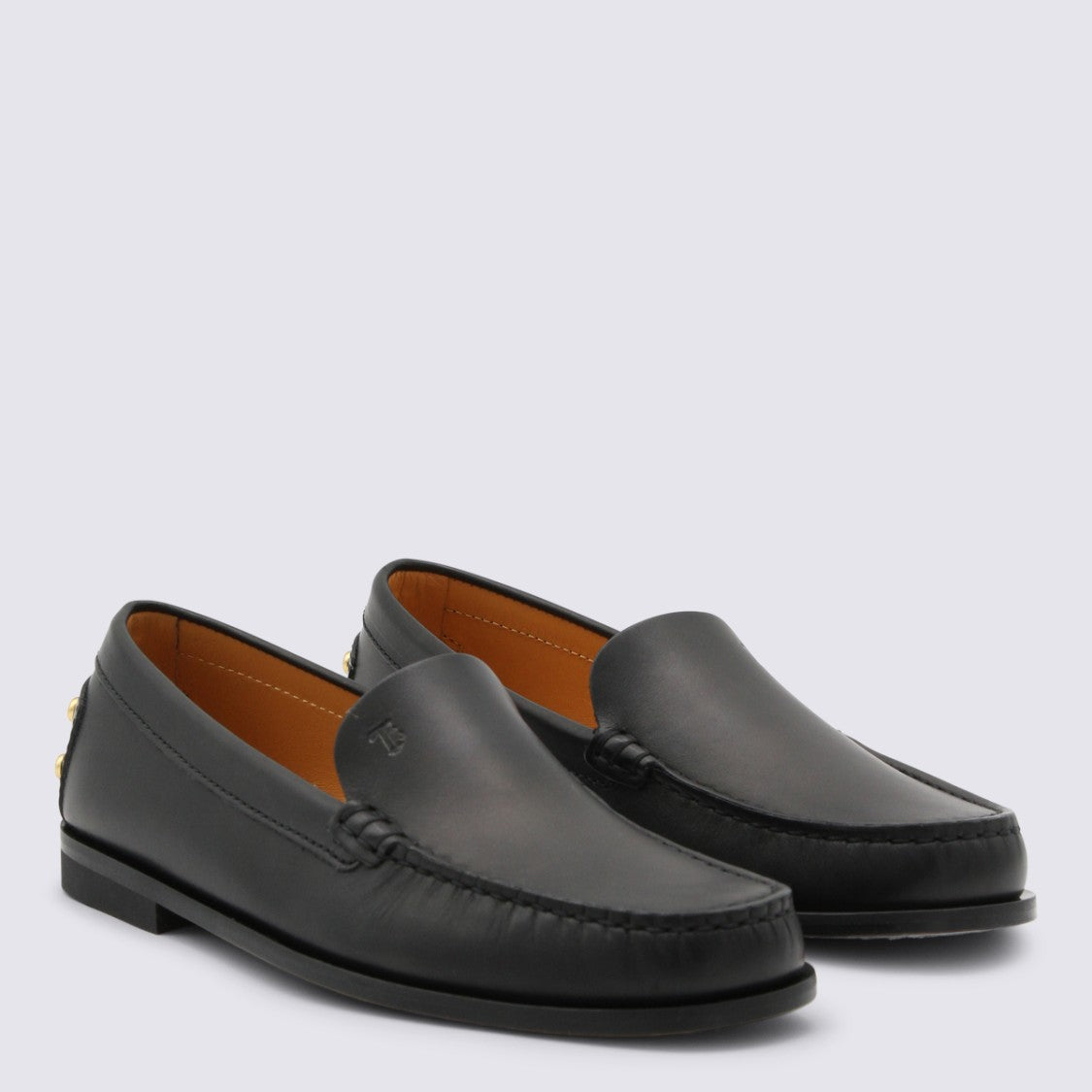 Tod's Black Leather Loafers