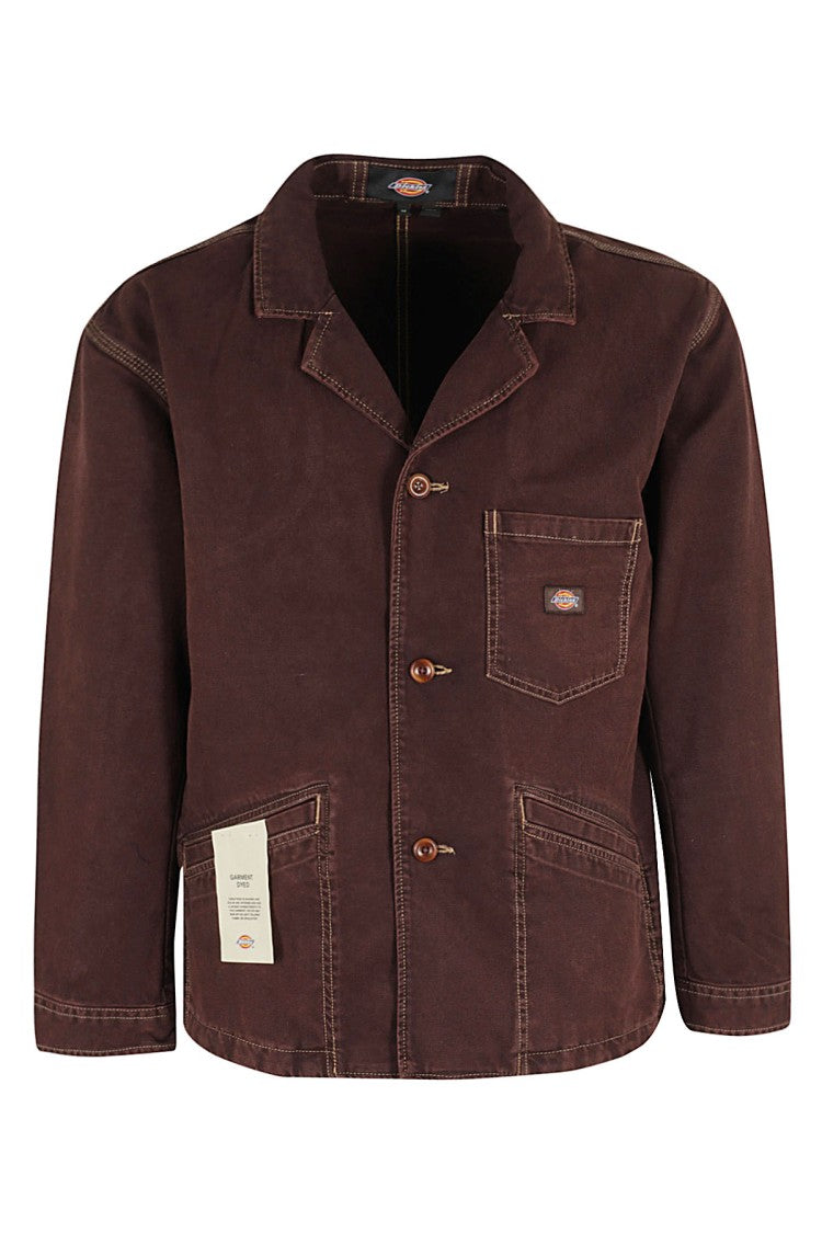 Dickies Bordeaux Cotton Holton Jacket With Classic Collar