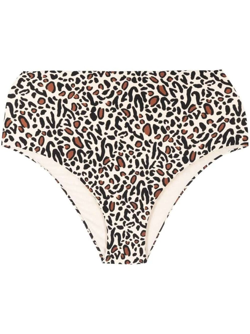 Nanushka Leopard-Print High-Rise Bikini Briefs
