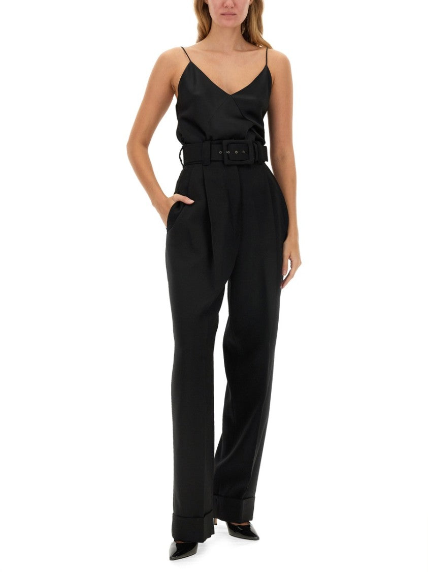 Max Mara Tailored Virgin Wool Pants With Straight Leg Silhouette