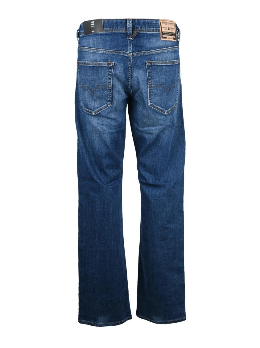 Diesel Blue Cotton-Blend Markee Straight-Leg Jeans