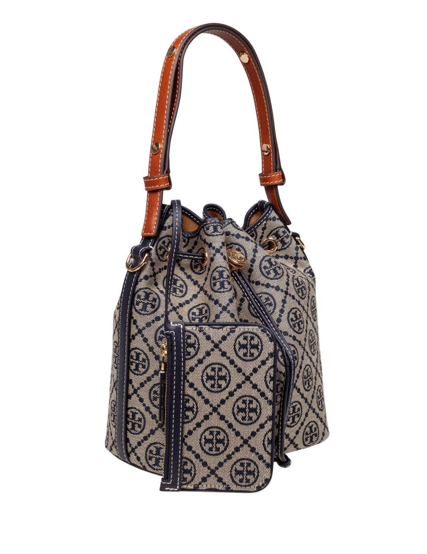 Tory Burch Monogram Case Bucket Bag