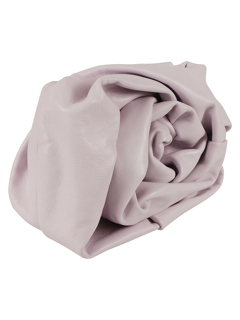 Burberry Sculptural Lamb Leather Bag With Textured Folds