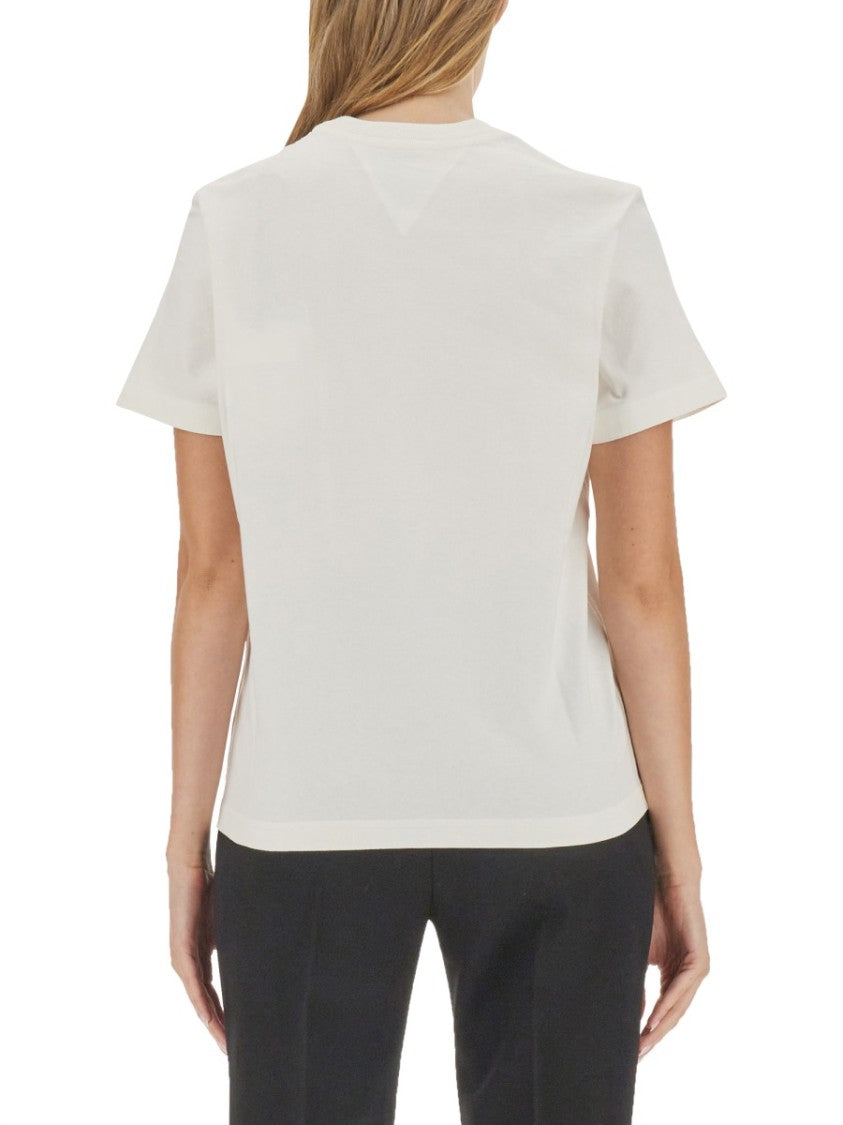 Bottega Veneta Regular Fit White Cotton T-Shirt