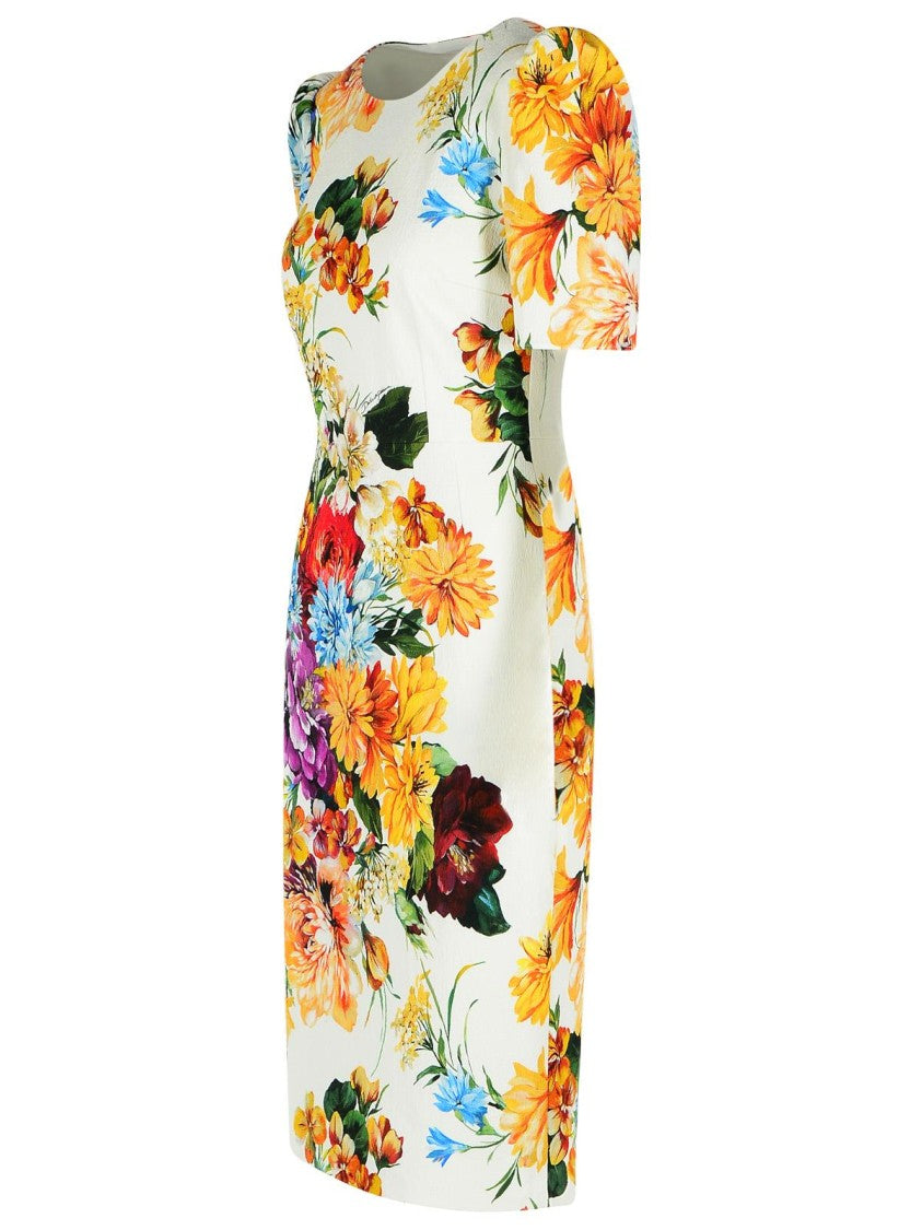 Dolce & Gabbana Bouquet Print 'Cretonne' Dress