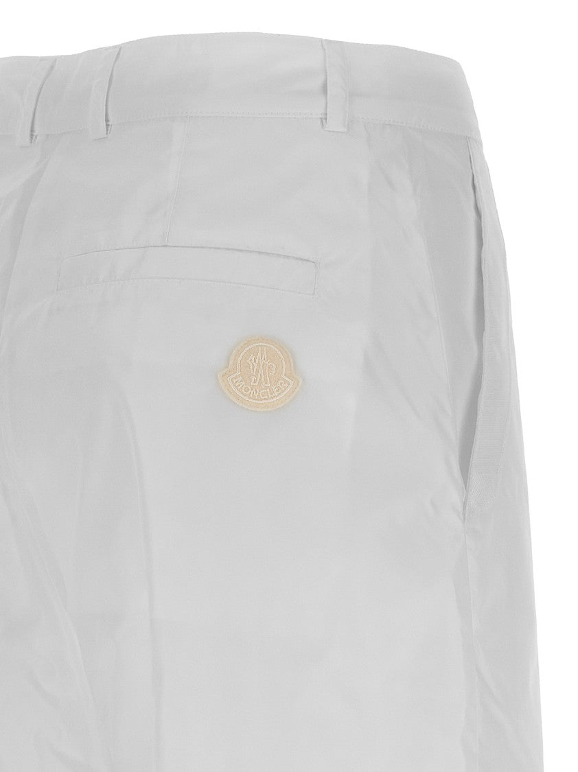 Moncler Relaxed Wide-Leg Nylon Pants