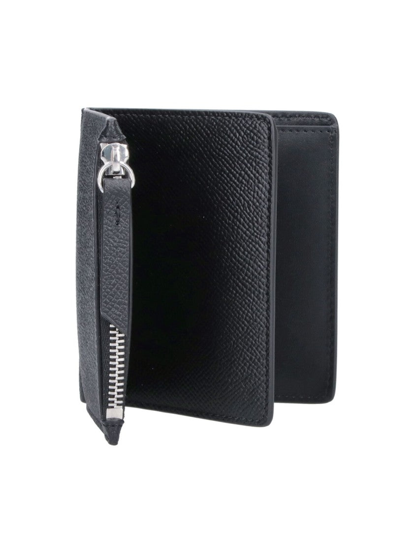 Maison Margiela Black Four Stitches Leather Wallet
