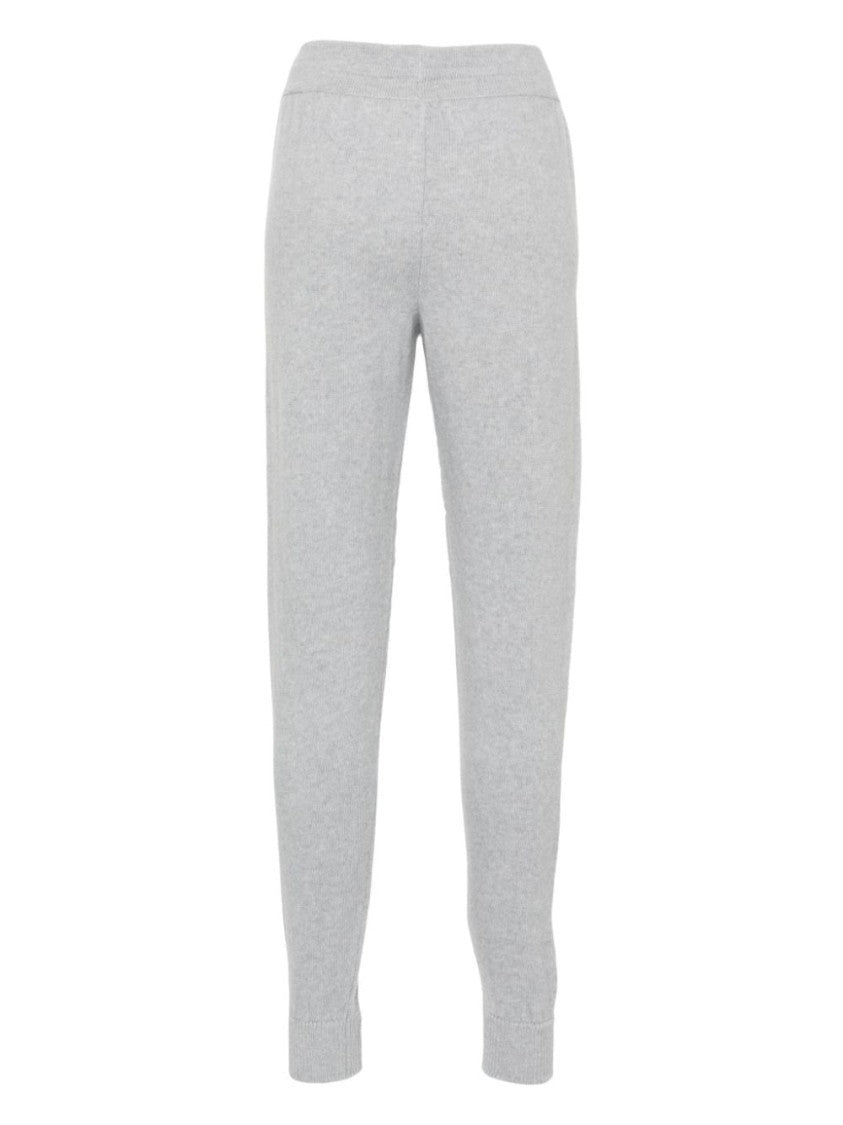 Eleventy Grey Heathered Knitwear Wool-Blend Pants