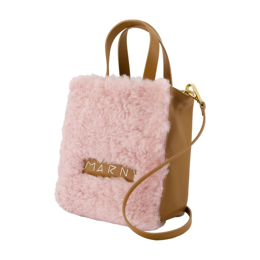 Marni Museo Soft Shopper Bag - Leather - Pink