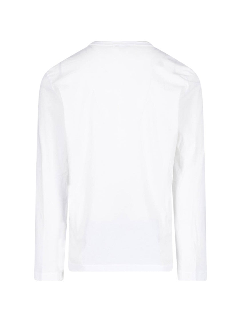 James Perse White Long-Sleeve Classic Cotton T-Shirt