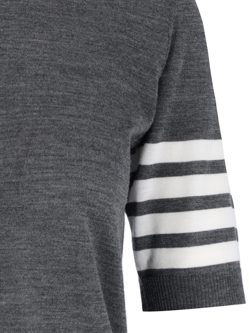 Thom Browne "4-Bar" Sweater – Grey