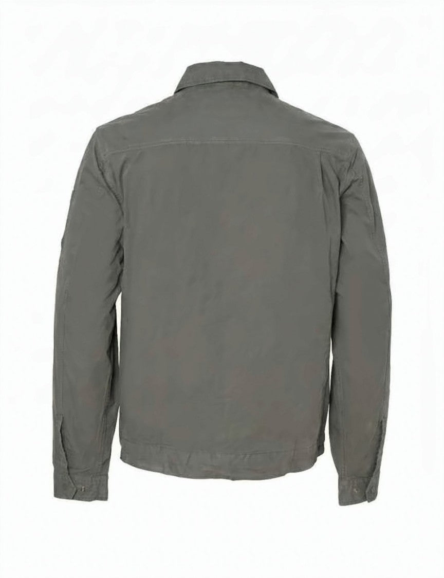 C.P. Company Black Classic Collar Cotton Zipper Jacket